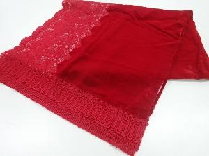 ビロードレース花模様ショール